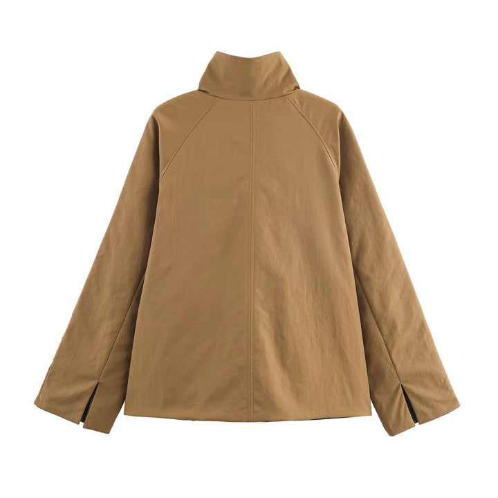 Ladies urban oversized jacket with high collar Lune London