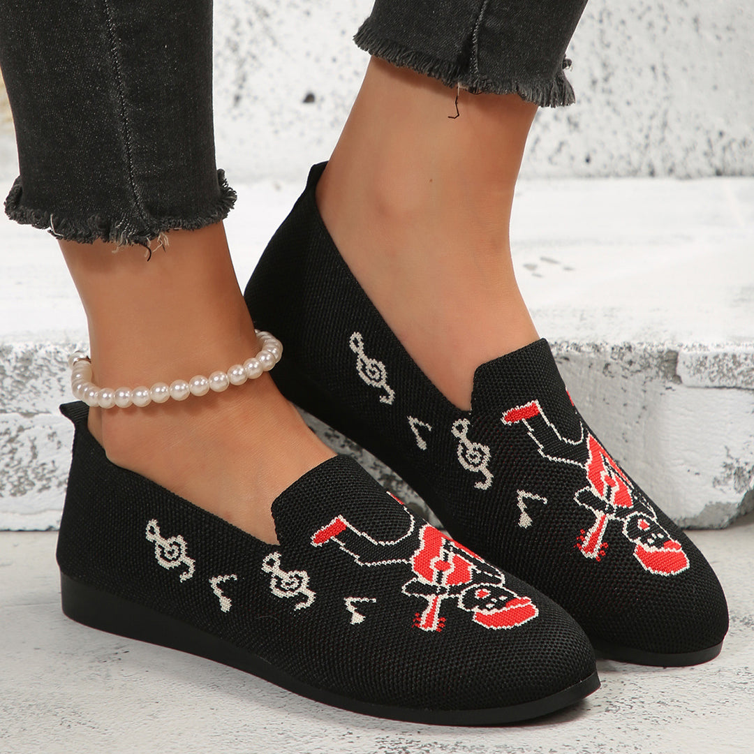 Casual women's sneakers with creative pattern and non-slip sole Lune London