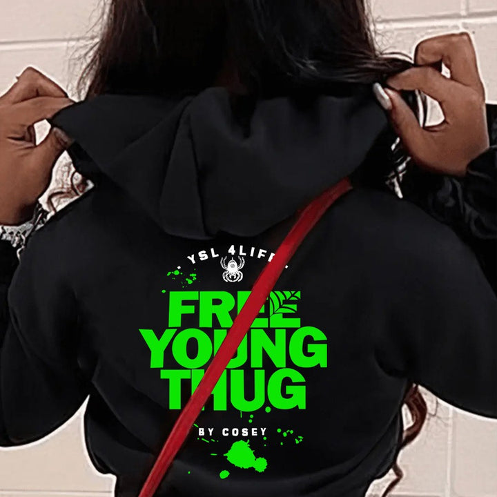 Women's hoodie with creative graphic print and comfortable cut Lune London