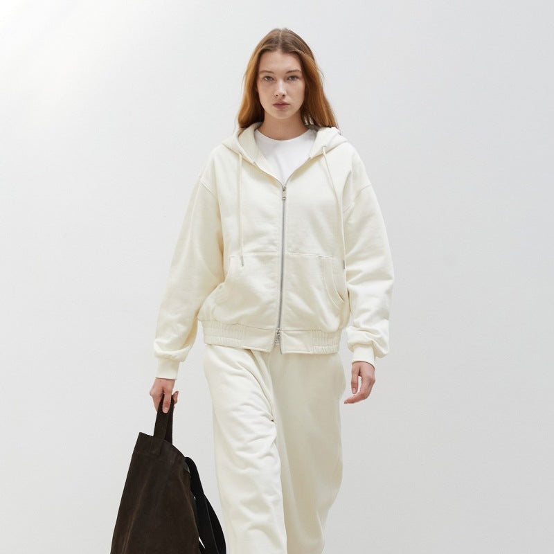 Veste à capuche zippée décontractée pour femmes Chic & Stil