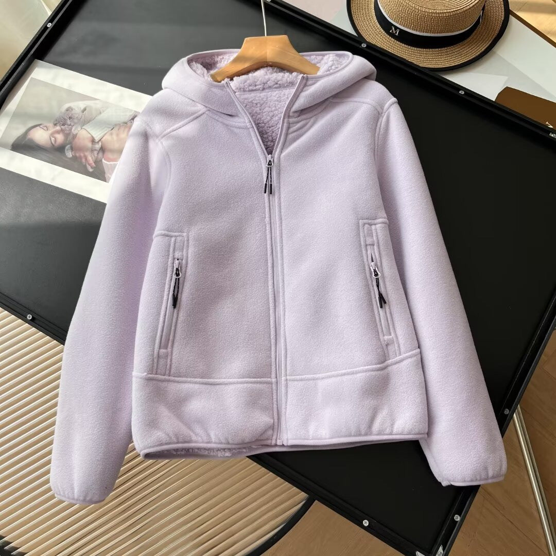 Veste en fleece pour femmes avec doublure intérieure confortable et poches zippées pratiques Chic & Stil