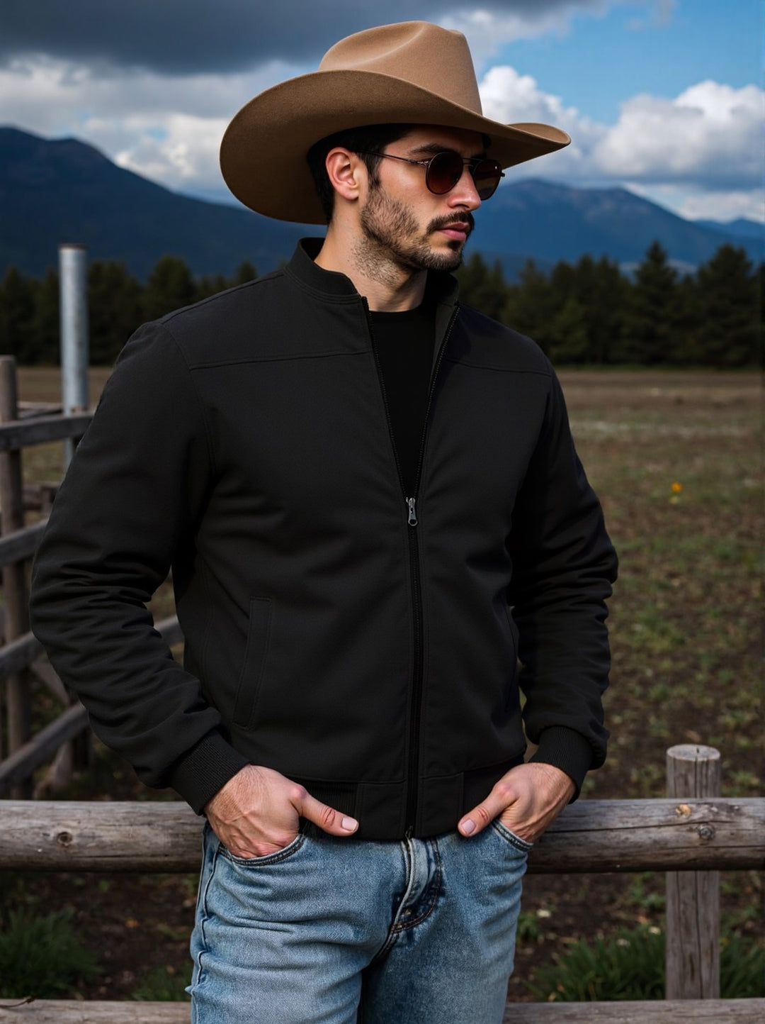 Sporty bomber jacket for men with elegant details Lune London