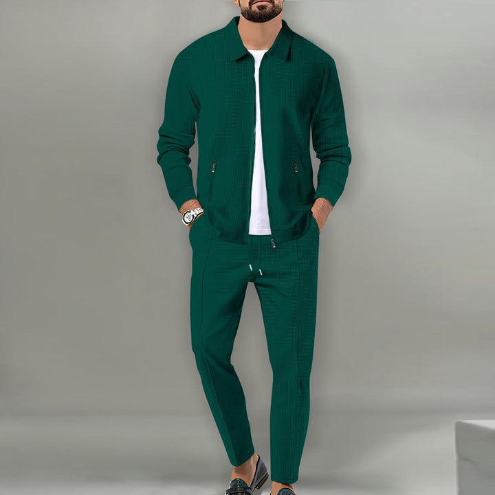 Men's Sporty Complete Set with Elegant Outer Jacket Lune London