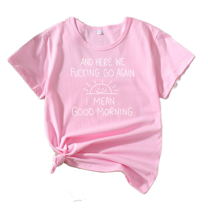 Graphic quote t-shirt women relaxed fit Lune London