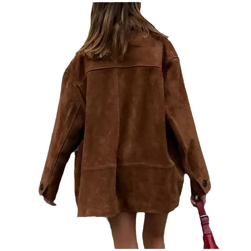 Lune London Elegant suede jacket for women