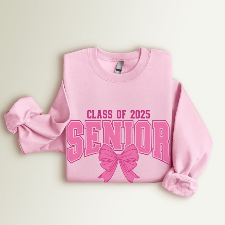 Sweatshirt pour femmes avec l'année de graduation et design de nœud décoratif Chic & Stil
