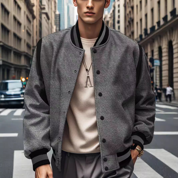 Stylish bomber jacket for men with contrasting details Lune London