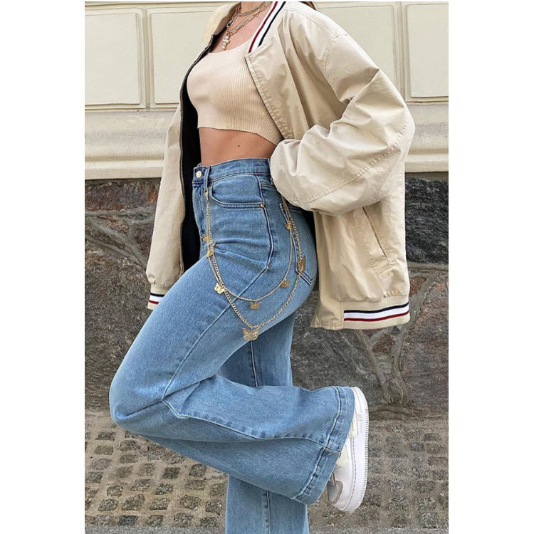 Flared jeans for women with high waist and trendy flaring Lune London