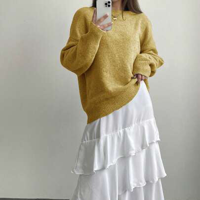 Women Casual Sweater with Soft Textured Material and Elegant Cut Chic & Stil