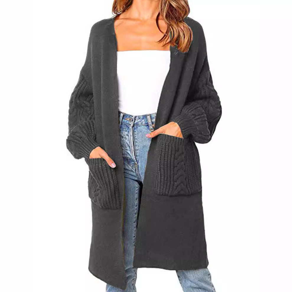 Ladies comfortable cardigan with pockets Lune London