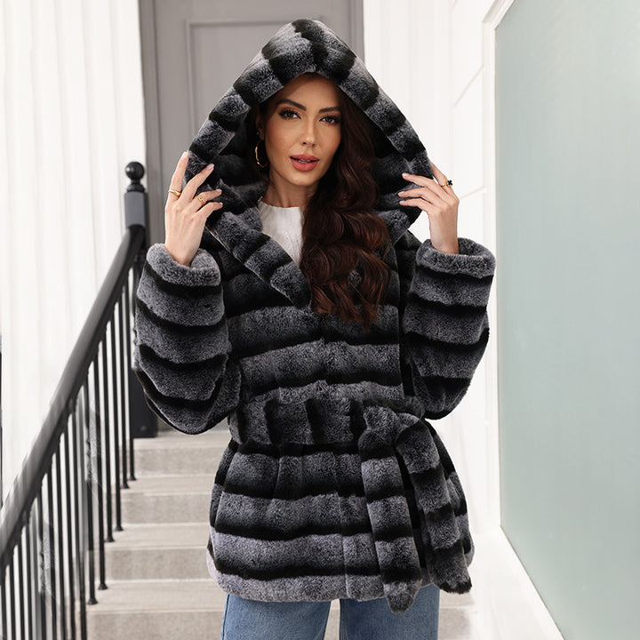 Ladies cozy faux fur jacket Lune London