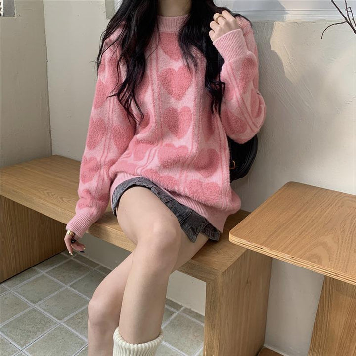 Women's cozy wool sweater with a varied pattern and a casual fit Lune London