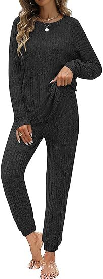 Femme confortable ensemble en tricot Lune London