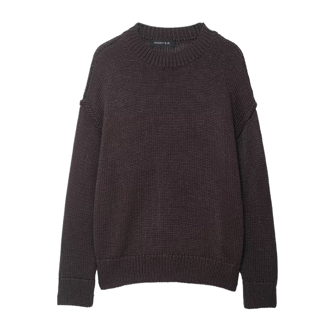 Comfortable knit sweater for women with round neck and relaxed fit Lune London