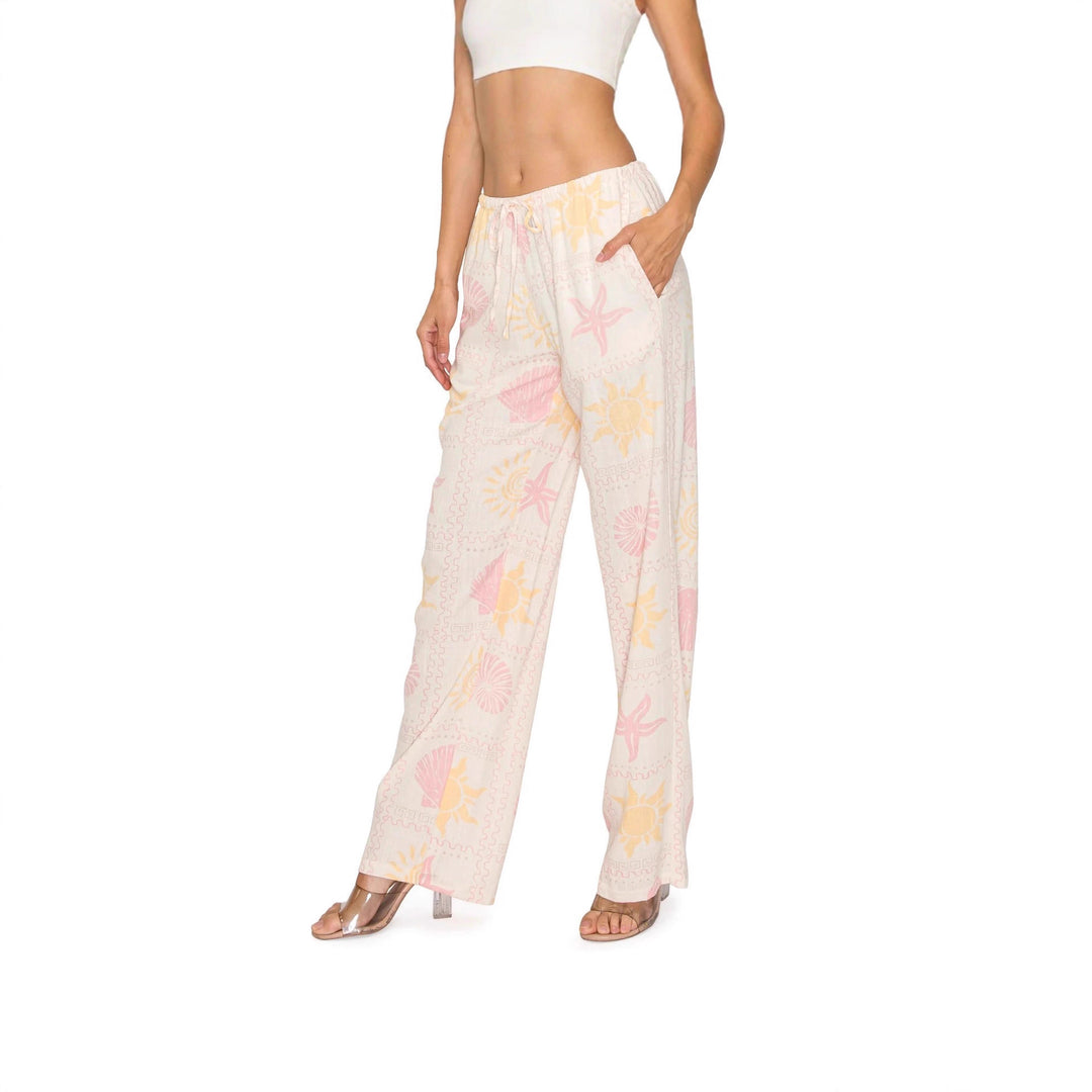 Pantalons de pyjama confortables pour femmes avec motif maritime Chic & Stil