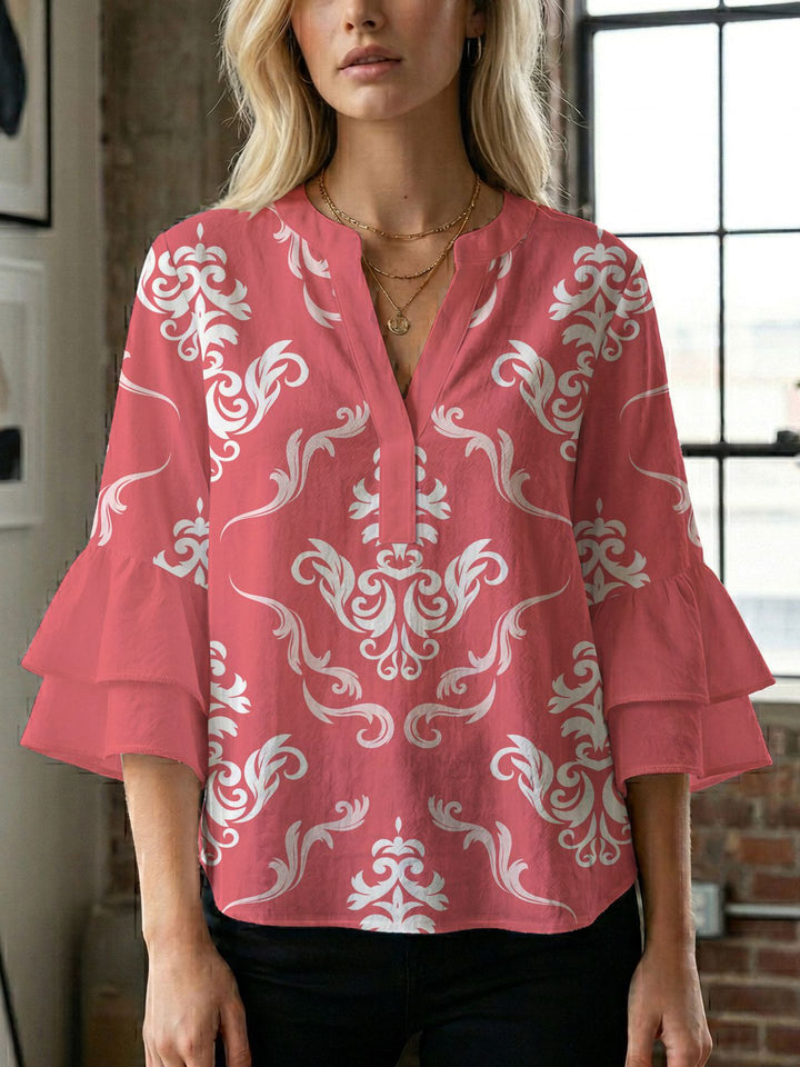 Ladies blouse with beautiful floral design Lune London