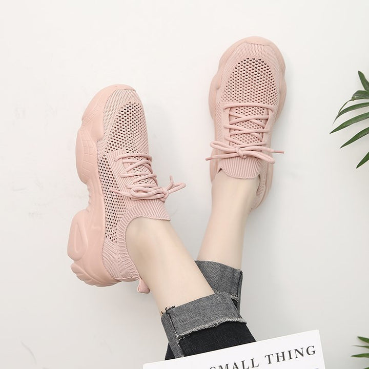 Breathable sneakers for women with an elegant mesh structure and a soft sole Lune London