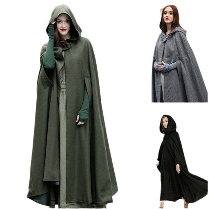 Ladies elegant hooded cape Lune London