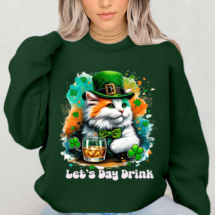 Sweatshirt pour femme avec design de chat drôle et lettrage inspirant Chic & Stil