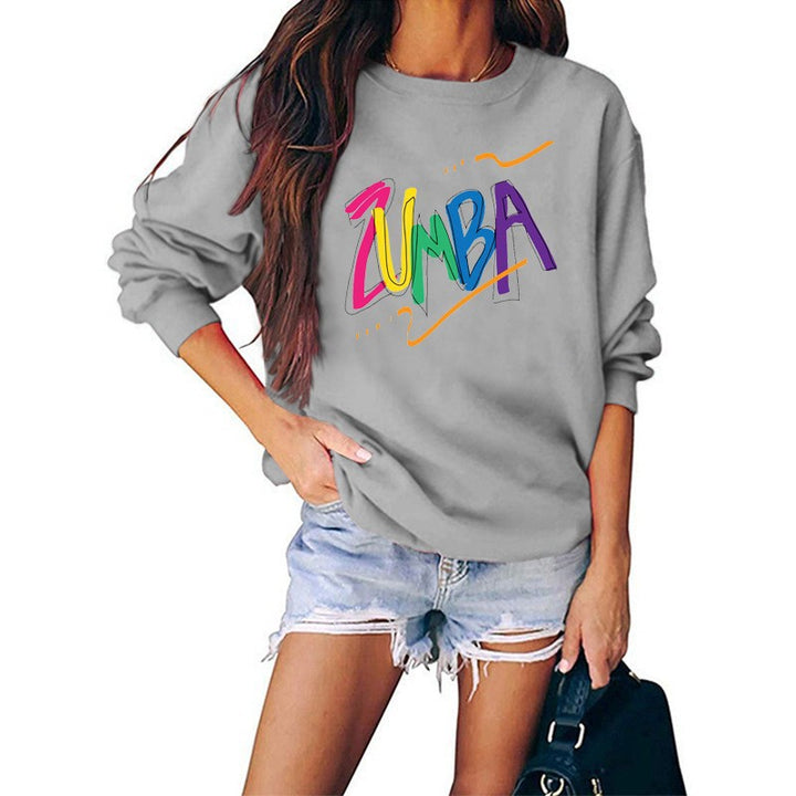 Sweatshirt pour femmes avec un design Zumba moderne et une coupe décontractée Chic & Stil