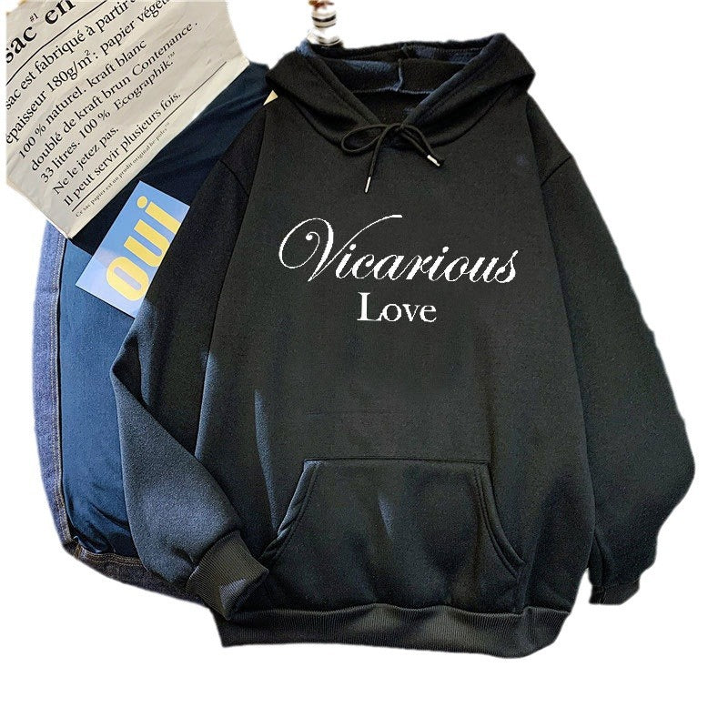 Women's hoodie with artistic lettering Chic & Stil