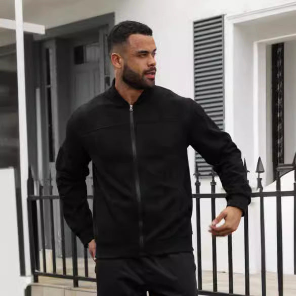 Casual track jacket for men with a sporty design and practical pockets Lune London