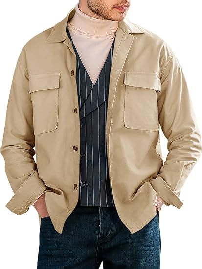 Casual utility jacket for men with practical pockets and modern cut Lune London