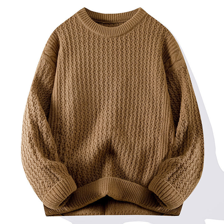 Knit sweater for women with structured pattern Lune London
