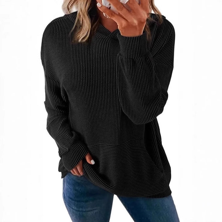 Ladies Comfortable Knitted Hooded Sweater Lune London