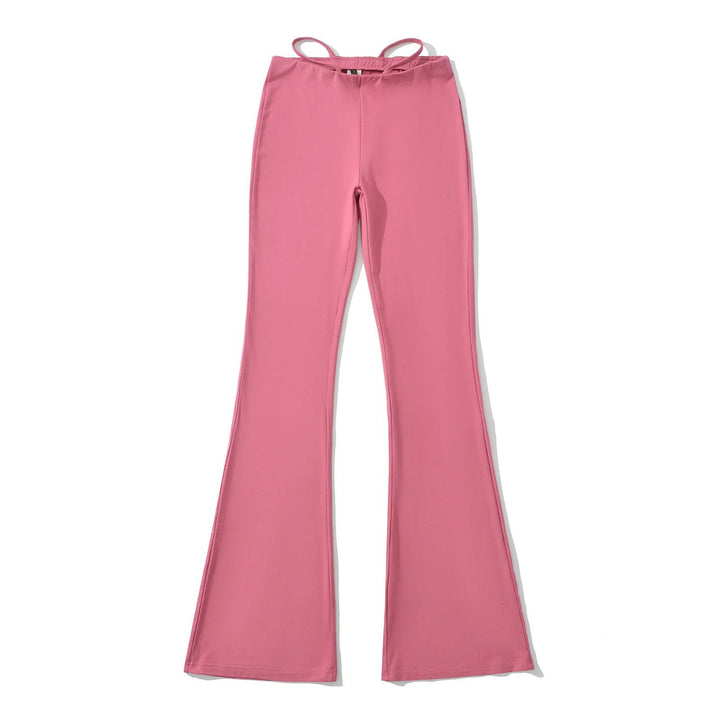 Elegant flared pants for women with a high waist and practical side pockets Lune London
