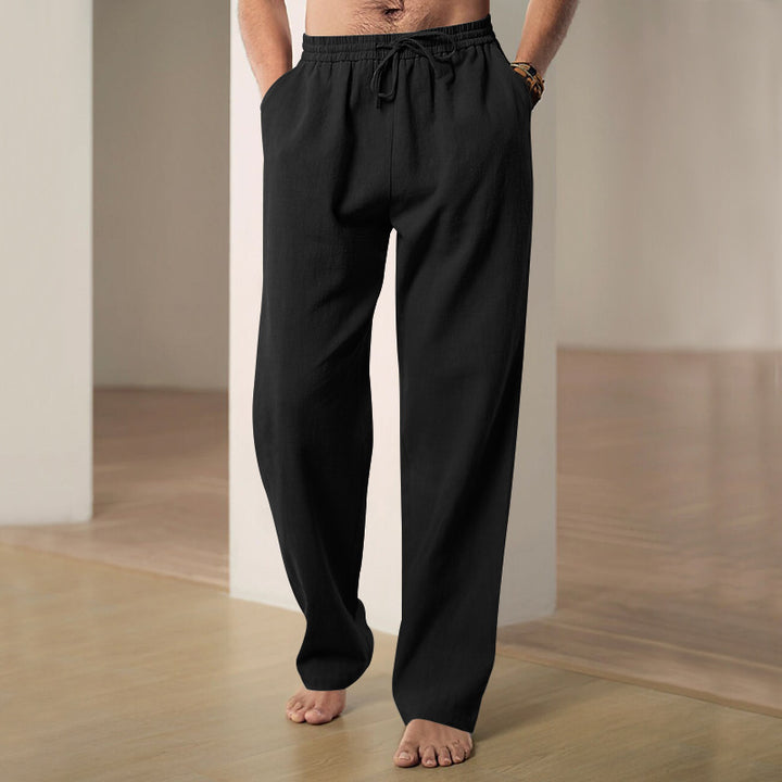 Men's Comfortable Lounge Pants with Elastic Waist and Side Pockets Lune London
