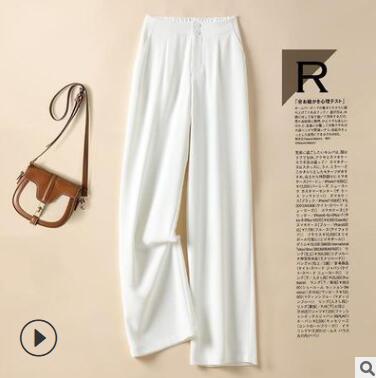 Women's Elegant Chino Pants with High Waist and Side Pockets Lune London