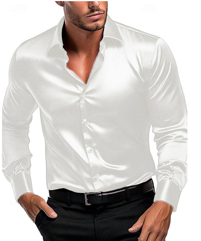 Men's Elegant and Timeless Silk Shirt Lune London
