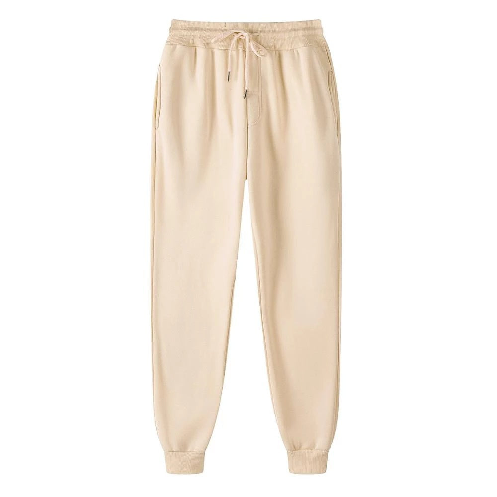 Comfortable training pants for ladies with elastic waistband and side pockets Lune London