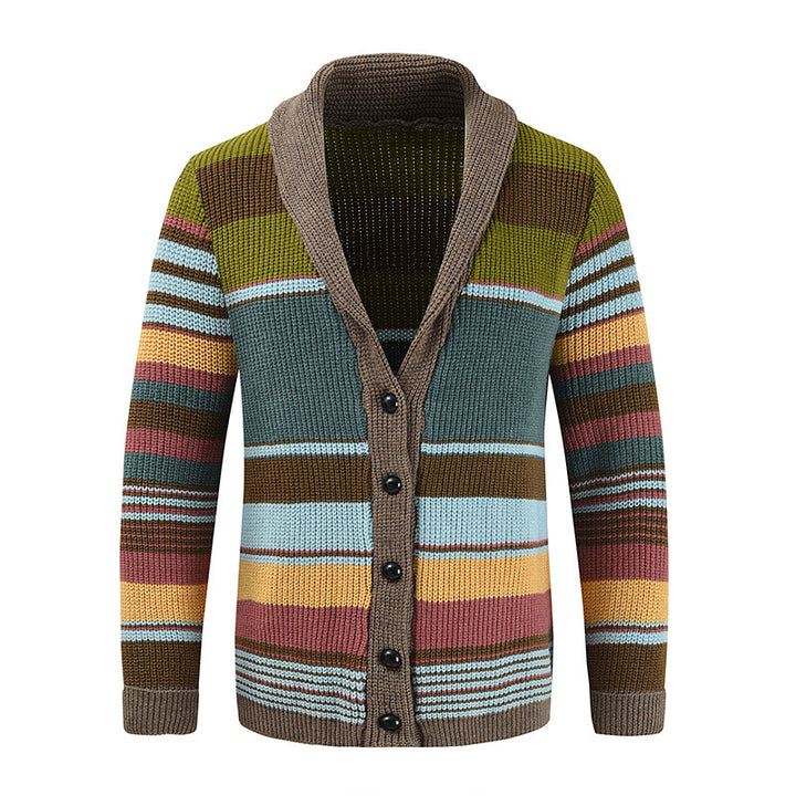 Ladies' knit jacket with colorful pattern Lune London