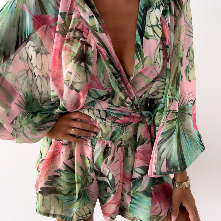 Women Elegant Bohemian Printed Dress Jumper Lune London