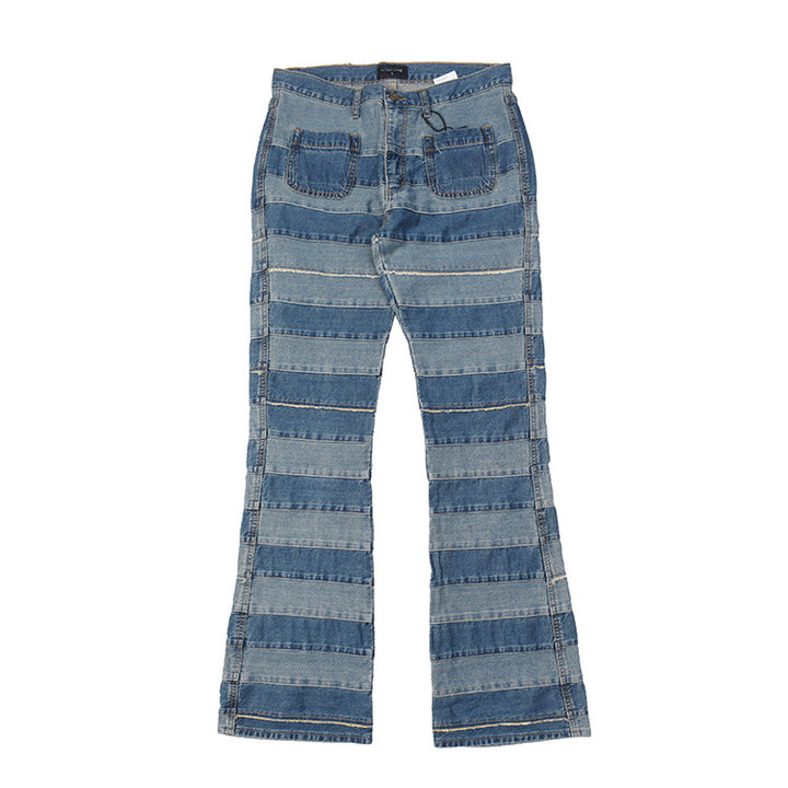 Jean woman with a modern striped pattern and a comfortable fit Lune London