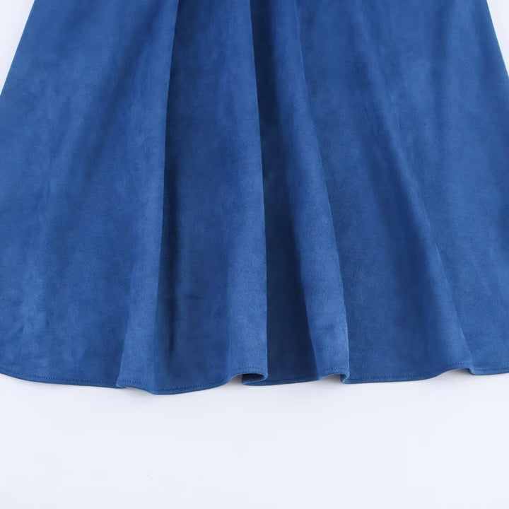 Maxi dress for women with elegant slit and decorative belt Lune London