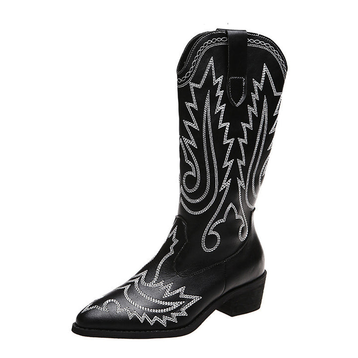 Cowboy boots for women with stylish embellishments and an elegant heel Lune London