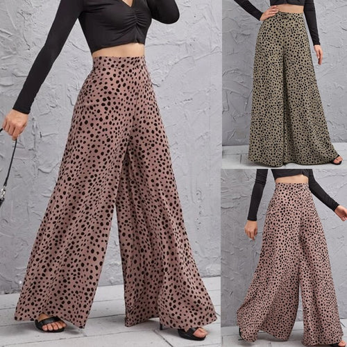 Ladies Wide High Waist Pants Lune London