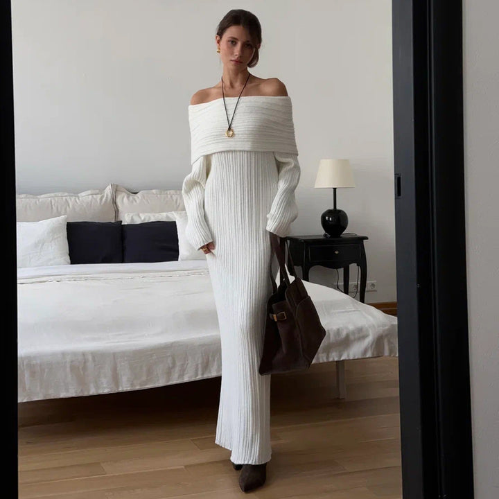 Ladies Longer and Elegant Knitted Sweater Lune London