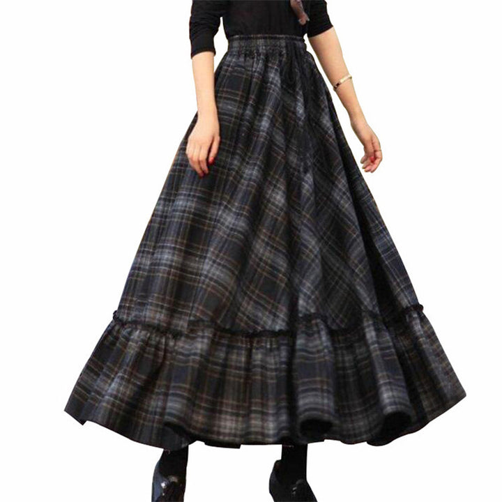 Jupe Maxi Femme avec ourlet élégant et mélange de viscose Chic & Stil