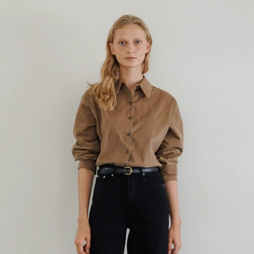 Blouse Élégante et Ample pour Femme avec Col Étroit Chic & Stil