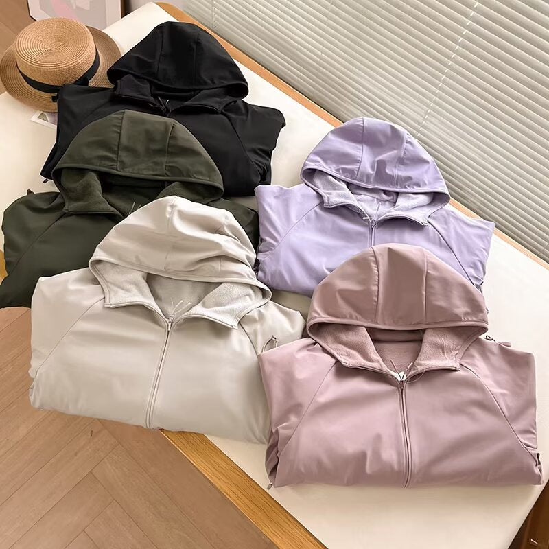 Veste polaire fonctionnelle pour femmes avec capuche Chic & Stil
