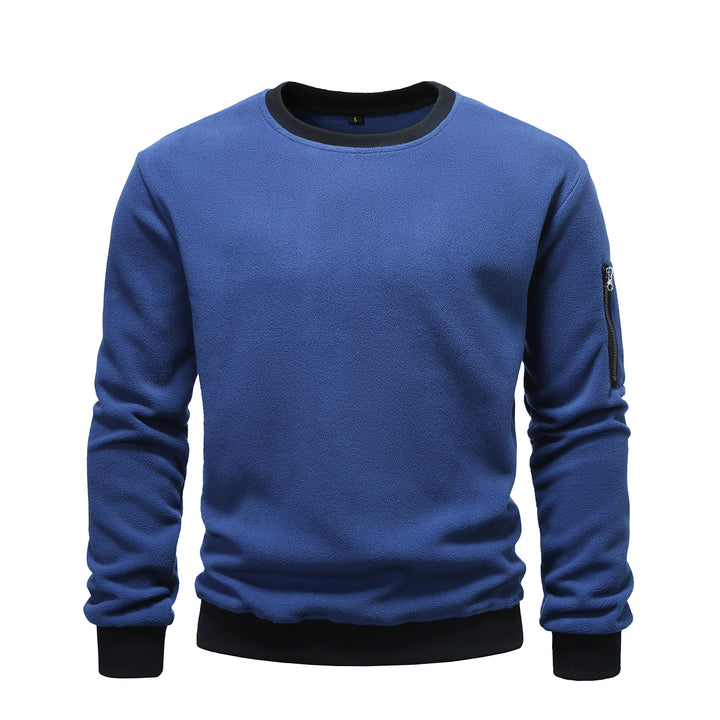 Comfortable fleece pullover for men with zip pocket Lune London