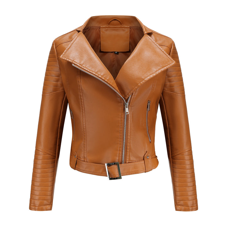 Veste de biker à la mode pour femmes avec un élégant motif matelassé et des détails de fermeture éclair attrayants Lune London