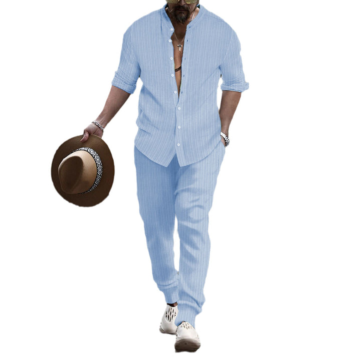 Lune London Men’s Casual Striped Lounge Set