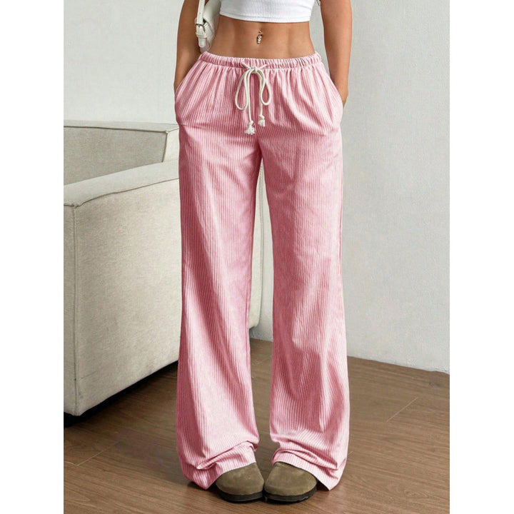Wide-leg corduroy pants for women with practical side pockets Lune London
