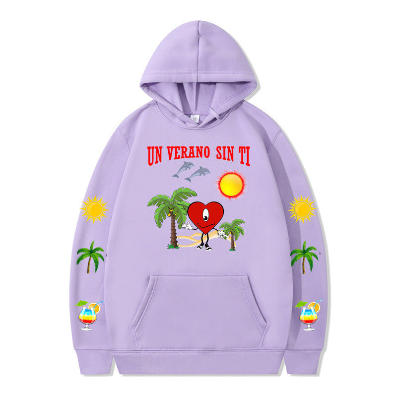 Women's hoodie with vibrant summer motif and comfortable fit Lune London