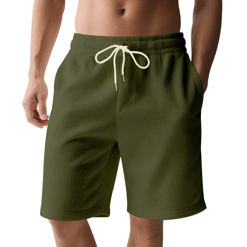 Men's breathable sport shorts with elastic waistband and drawstring Lune London